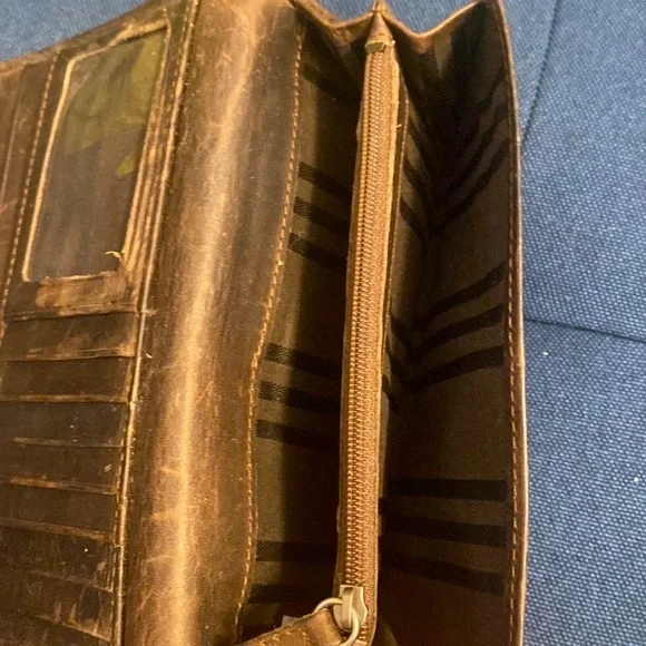 Frye Brown Leather Wallet - Picture 3 of 5